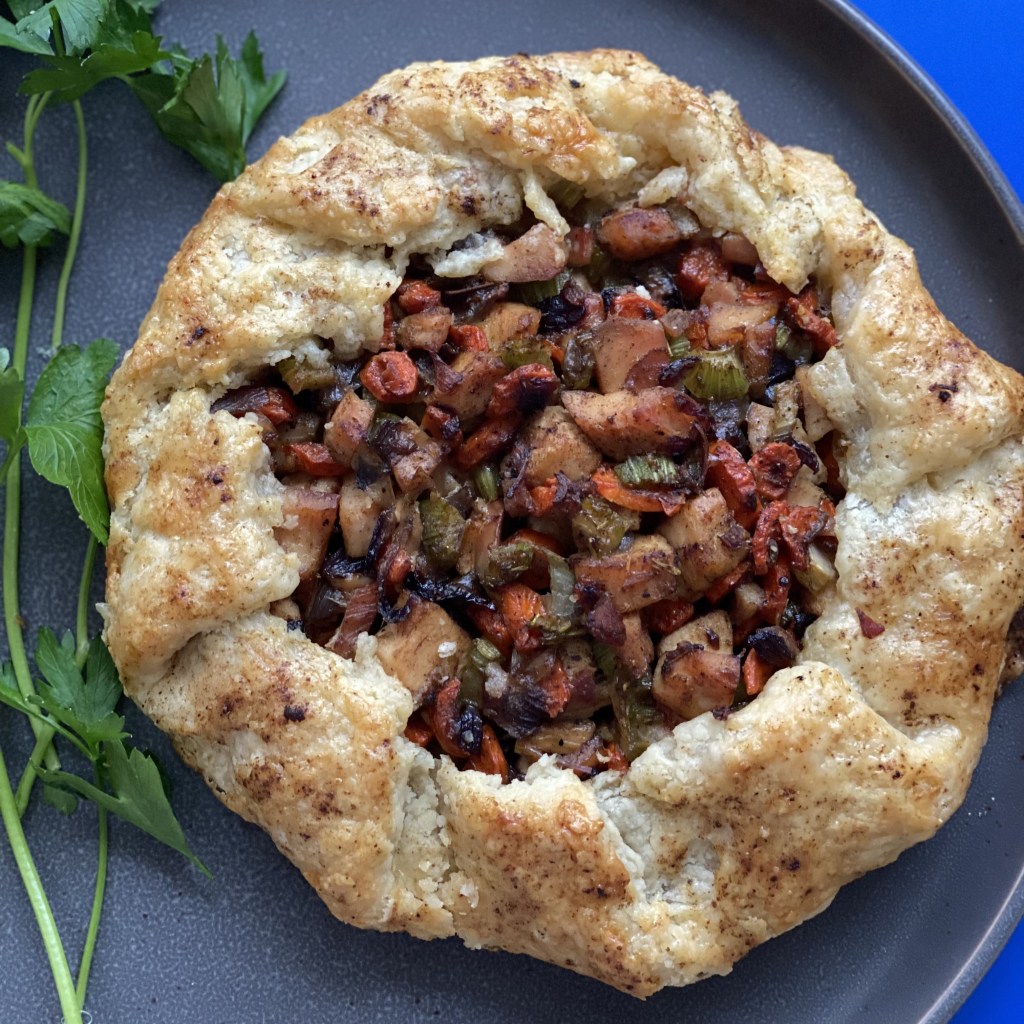 Chicken Mirepoix Galette